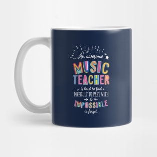 An awesome Music Teacher Gift Idea - Impossible to Forget Quote Mug